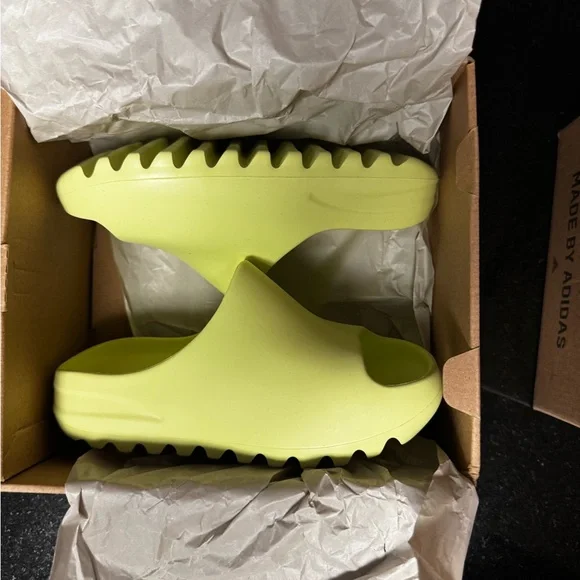 adidas gazelle silver green womens adidas Yeezy Slide Slate Marine main image 0